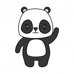 Sticker lune verte pois