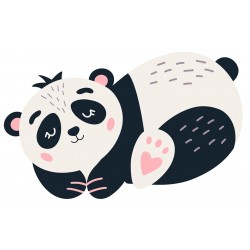 Sticker panda ballon étoile