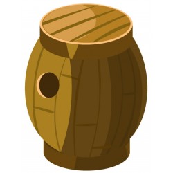 Sticker chapeau pirate tête mort