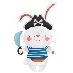 Sticker cochon tenue pirate