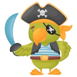 Sticker vache tenue capitaine navire