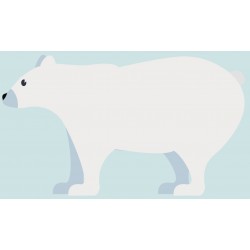 Sticker otarie grise foncée unie