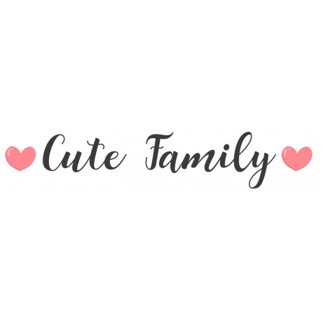 Sticker famille renards queue côté