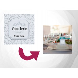 Etiquette mariage personnalisé