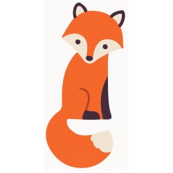 Sticker tête renard