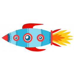 Sticker bateau bleus bouée