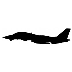 Sticker avion grisé