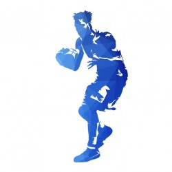 Sticker basketteur tenue verte
