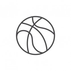 Sticker ballon basket rouge