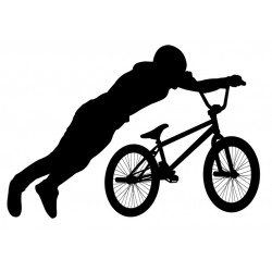 Sticker figure noir blanc