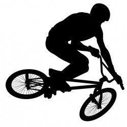 Sticker figure casque noir