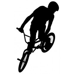 Sticker figure bmx freestyle