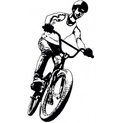 Sticker homme short bmx