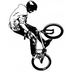 Sticker homme planche bmx