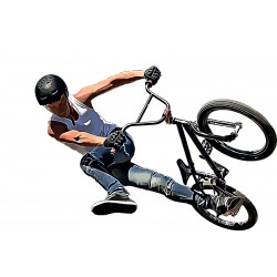 Sticker figure pantalon bleu