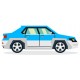Sticker tractopelle jaune amovible