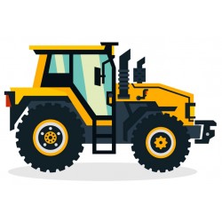 Sticker tracteur marteau-piqueur