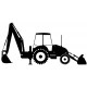 Sticker tracteur pelle marteau