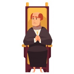 Sticker trône roi cierge