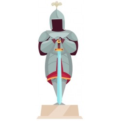 Sticker homme genoux