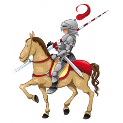 Sticker soldat armure hache
