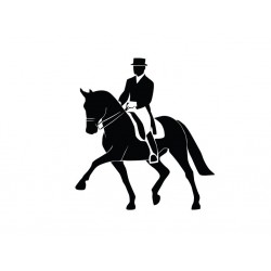 Sticker cheval patte tendue
