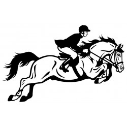 Sticker cheval dessin