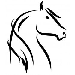 Sticker haut cheval dos