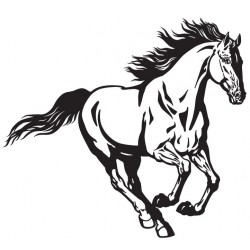 Sticker cheval horse racing