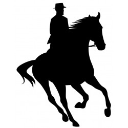 Sticker haut cheval blanc