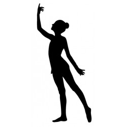 Sticker danseuse agile jambe