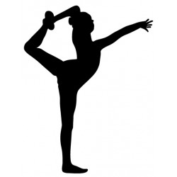 Sticker danseuse demi poirier