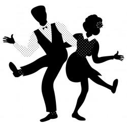 Sticker couple pois rayures