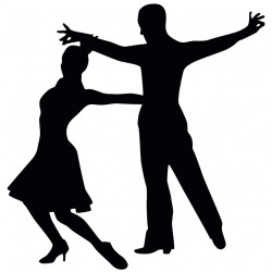 Sticker couple danse collé-serré