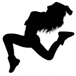 Sticker danseuse étirement