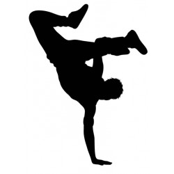 Sticker danseur jambe tendue