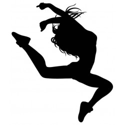 Sticker danseur main équilibre