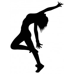 Sticker danseur équilibre jambes