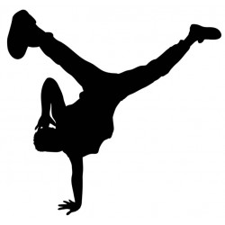 Sticker danseuse bras tendus