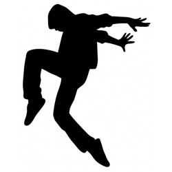 Sticker danseur poirier écarté