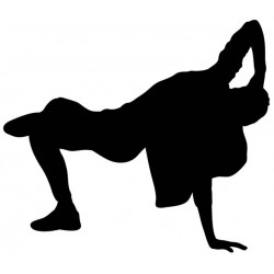 Sticker danseur bras arrière