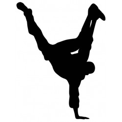 Sticker danseur pont équilibre