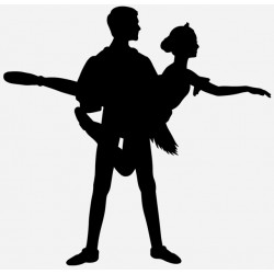 Sticker danseur poirier main