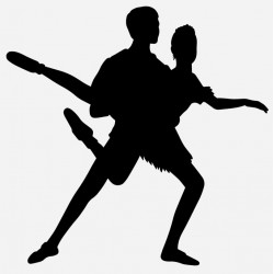 Sticker danseuse mains croisées