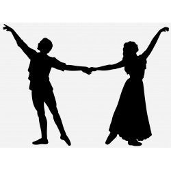 Sticker couple danse sensuelle