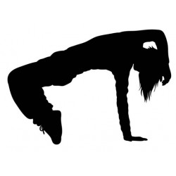 Sticker femme arbre aiguille