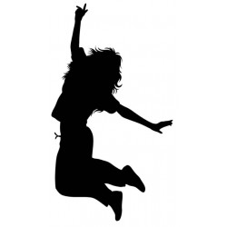Sticker danseuse pont main