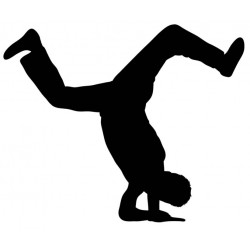Sticker posture mains hip-hop