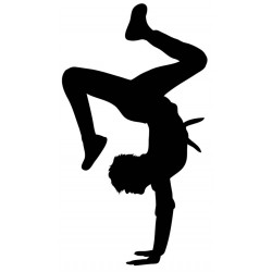 Sticker hip-hop jambes air