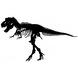 Sticker dinosaure noir gigantesque